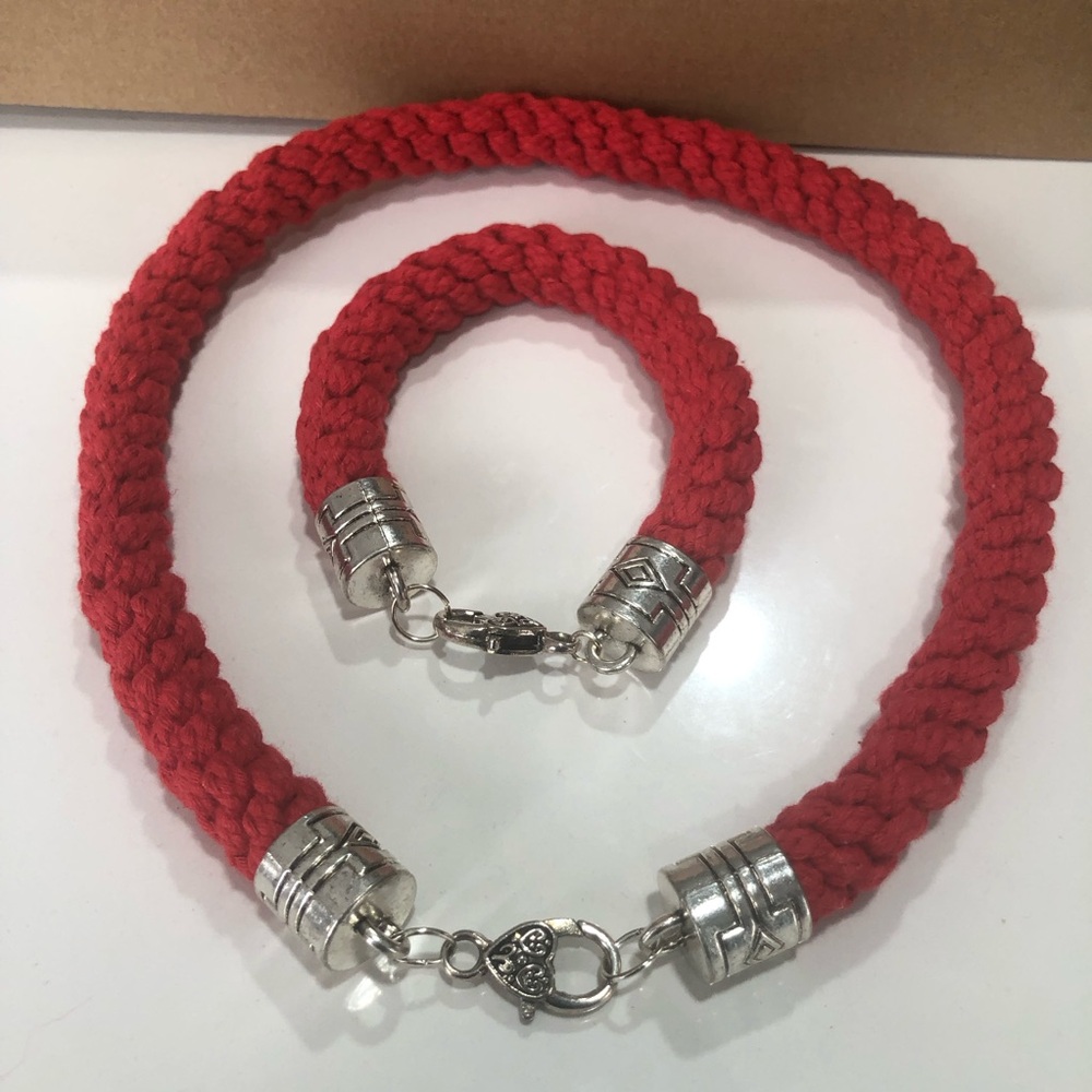 ♥️Handmade Red macrame box♥️ - Picture 7 of 9